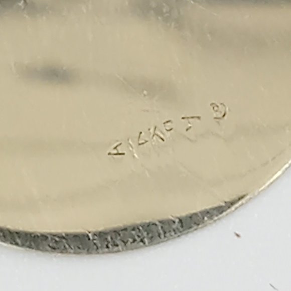 Vintage 14K YG Engravable Disc Charm - Picture 9 of 15